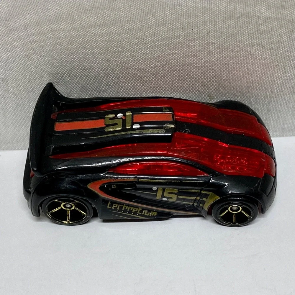 Hot Wheels AcceleRacers Technetium Black Red 1/64 Die-cast HW Car Rare GUC